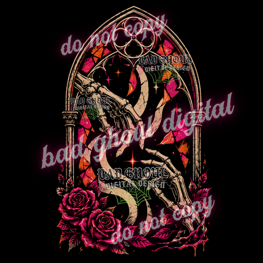 Cathedral + Skellie Lovers | PNG DOWNLOAD BLACK FAB ONLY