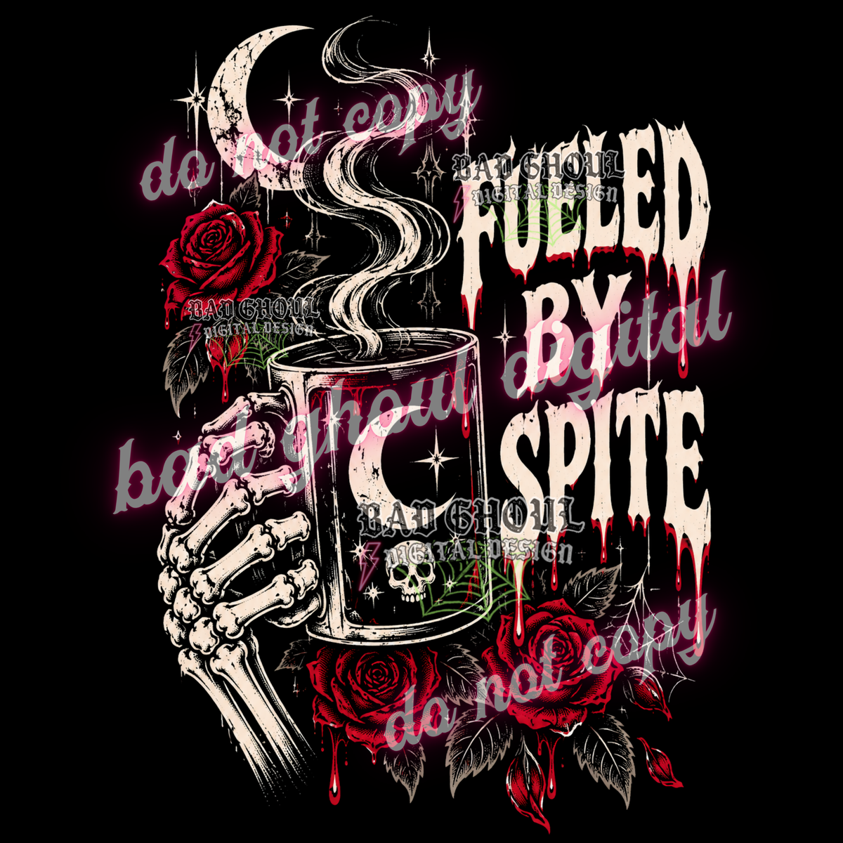 Fueled by Spite | PNG DOWNLOAD BLACK FAB ONLY