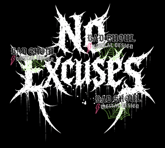 No excuses | PNG DOWNLOAD BLACK FAB ONLY