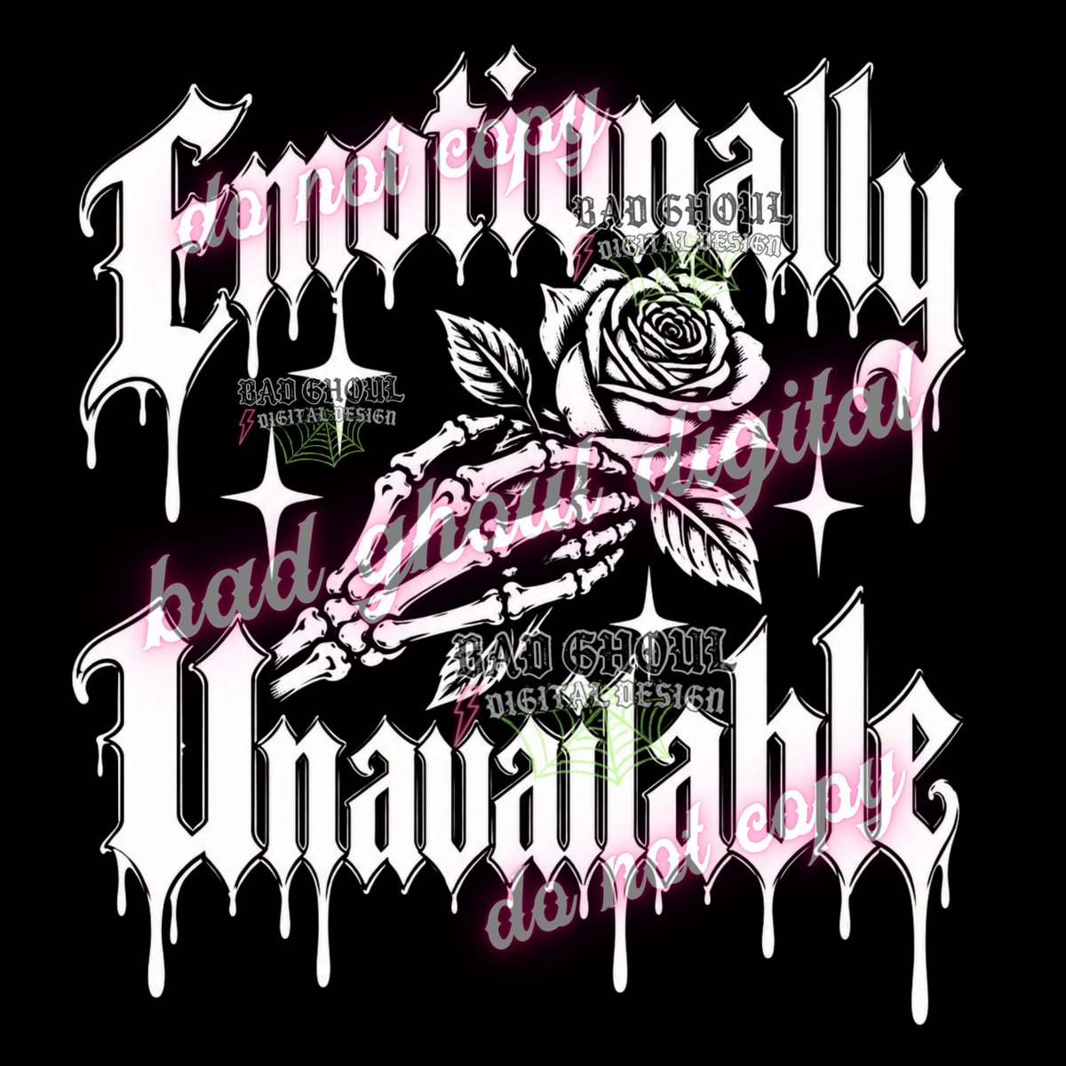 Emotionally Unavailable | PNG DOWNLOAD