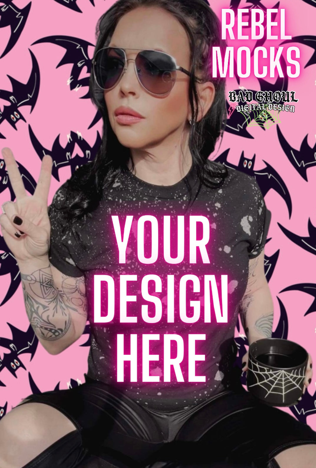 Acid Wash IRL Model Mock Up TRENDING 2 Mocks