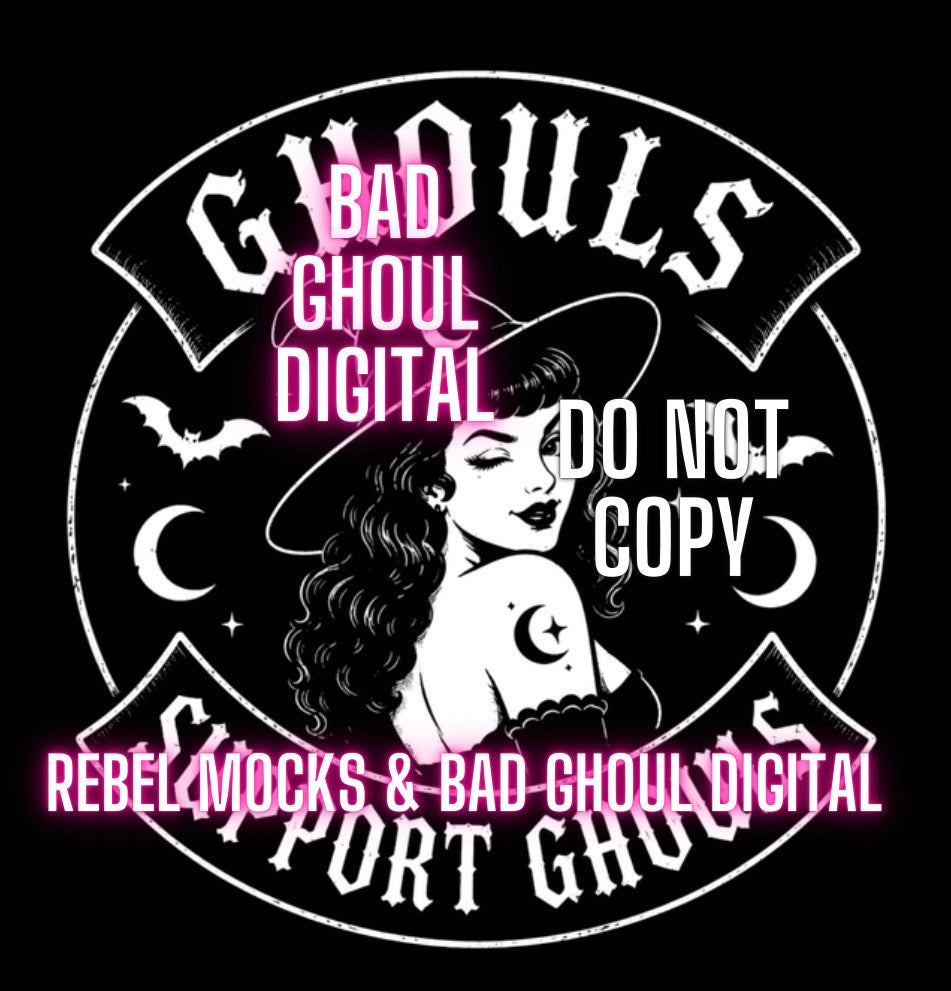 Ghouls| PNG DOWNLOAD | Black Fabric Only