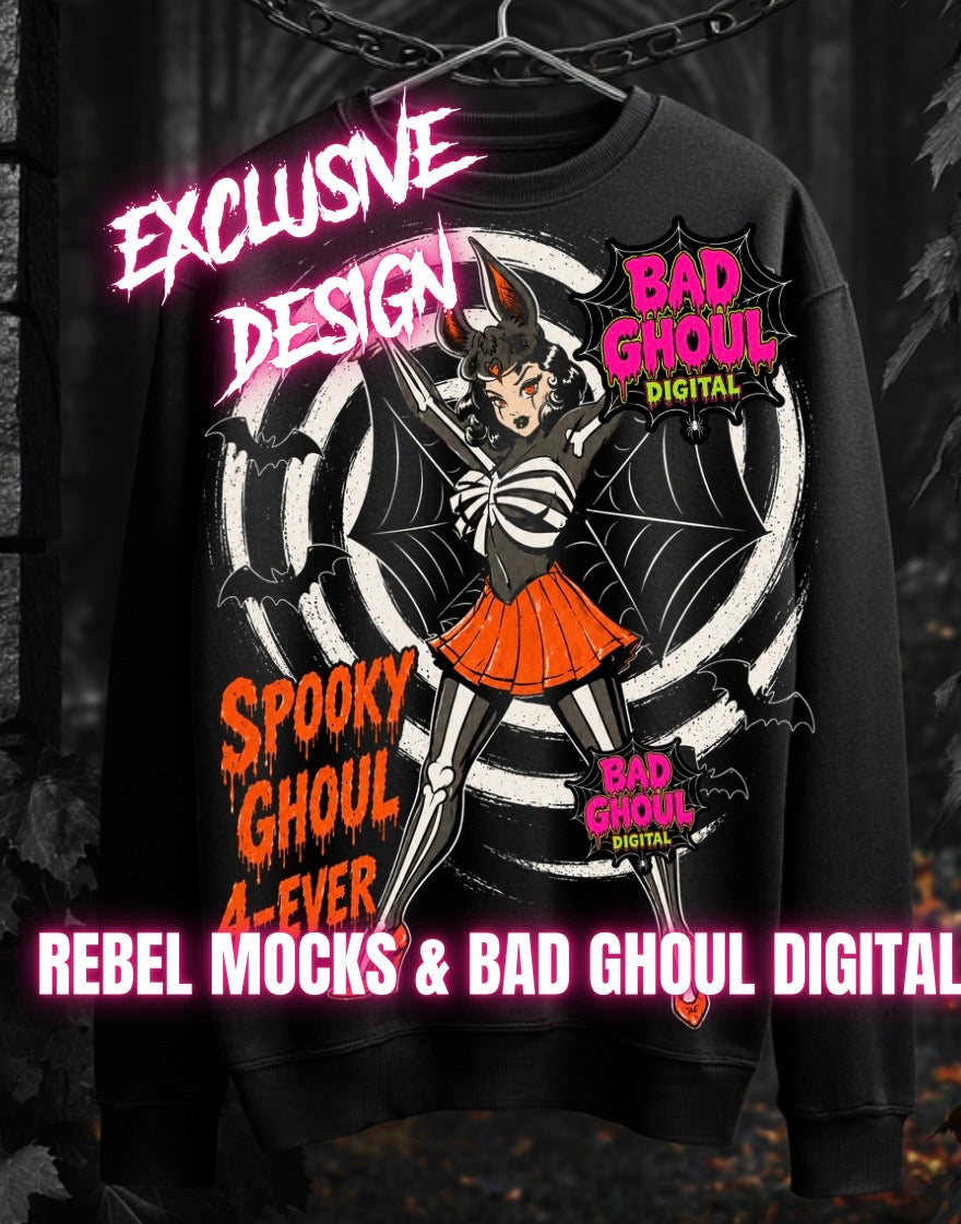 Exclusive|Spooky Ghoul |Black Fab Only  PNG DOWNLOAD