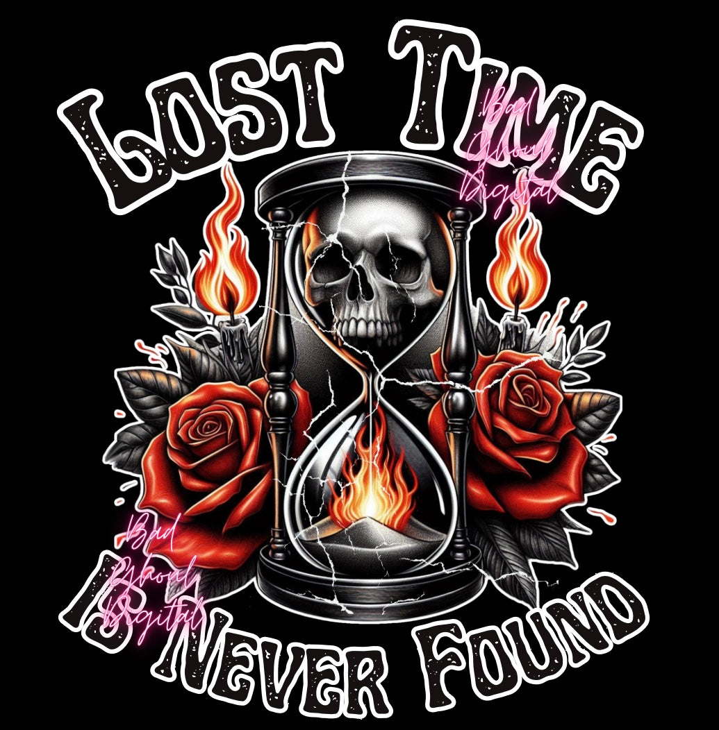 Lost Time Download PNG sub and DTF friendly