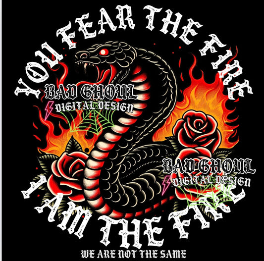 You Fear The Fire I am The Fire PNG Download