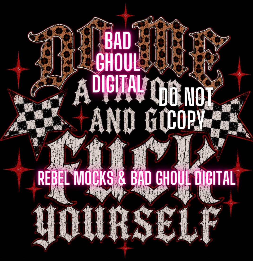 Do me a favor | PNG DOWNLOAD | Black Fabric Only