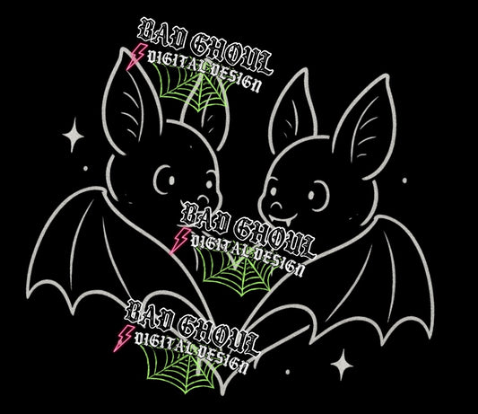 Lover Bats PNG DOWNLOAD BLACK FAB ONLY