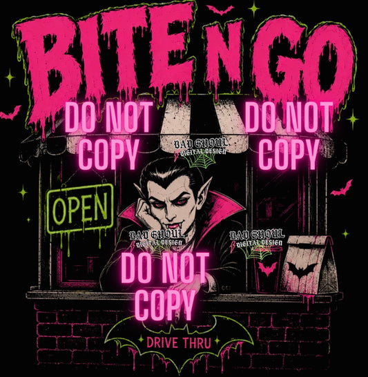 Bite N Go| PNG DOWNLOAD| Black Fabric