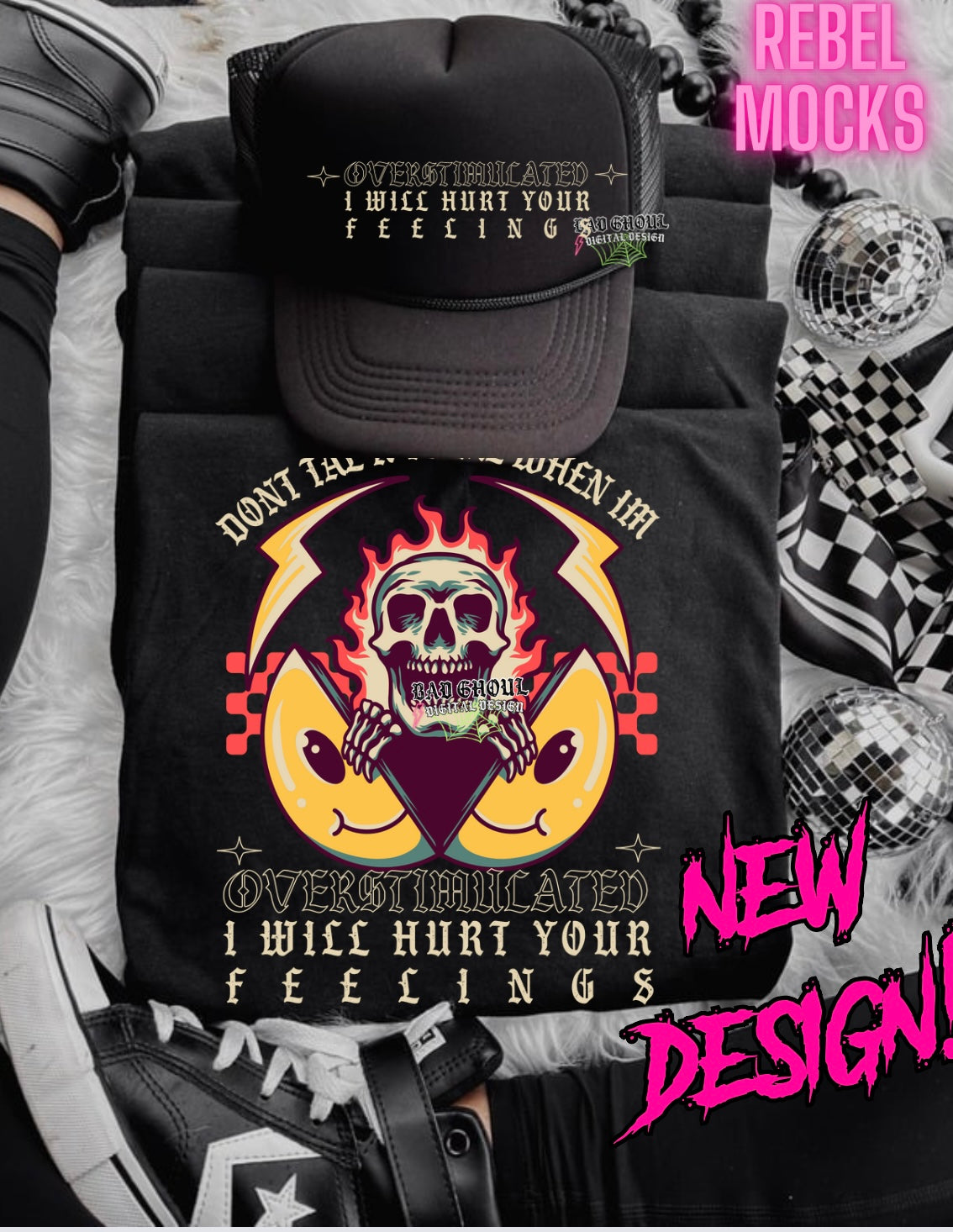 Overstimulated & Hat PNG Download