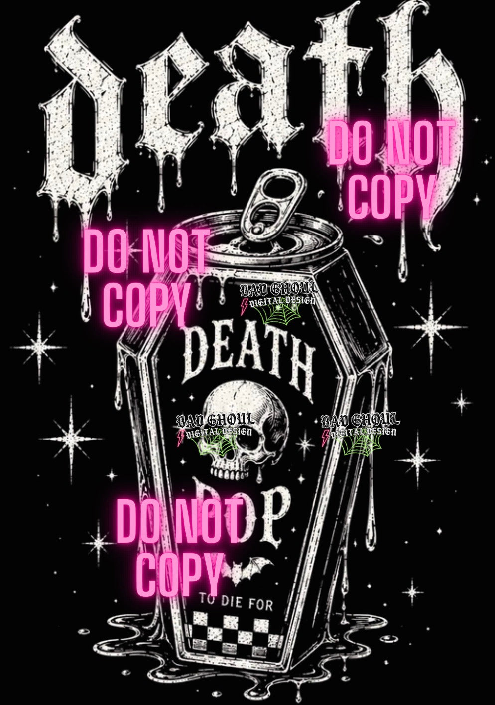 Death Pop PNG DOWNLOAD| Black Fabric