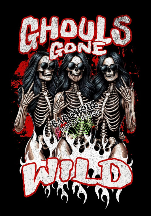 Ghouls Gone Wild Front & Back PNG Download