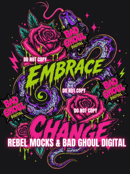 Embrace Chage| Black Fabric|PNG DOWNLOAD