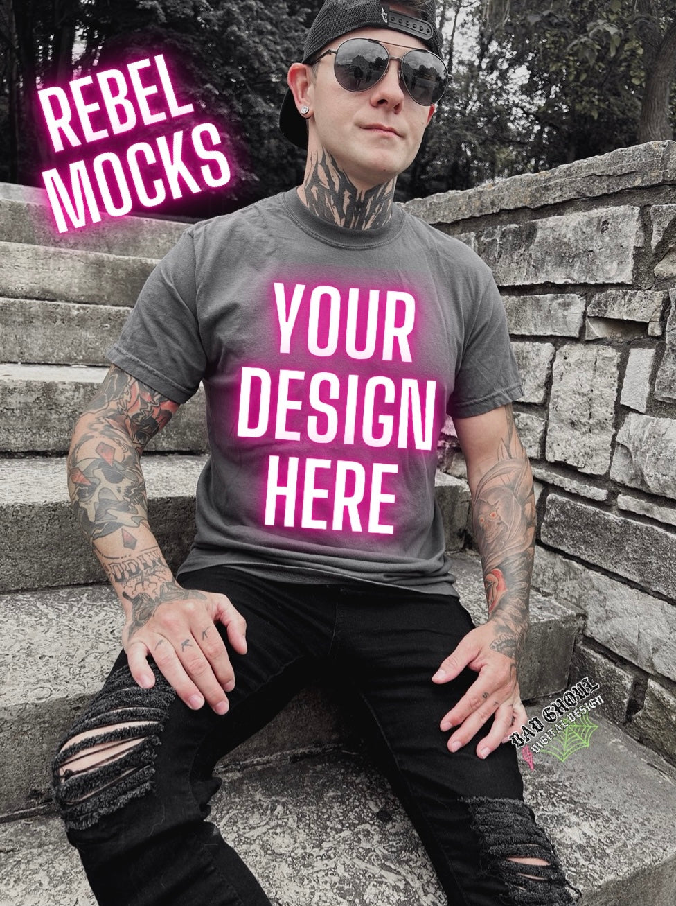 Comfort Colors Mens Tee  IRL Alternative Edgy