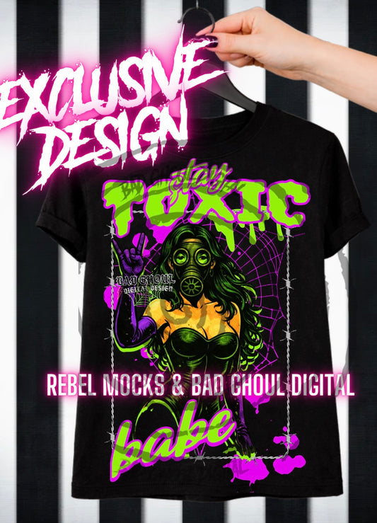 Exclusive|Stay Toxic | Black Fab Only  PNG DOWNLOAD