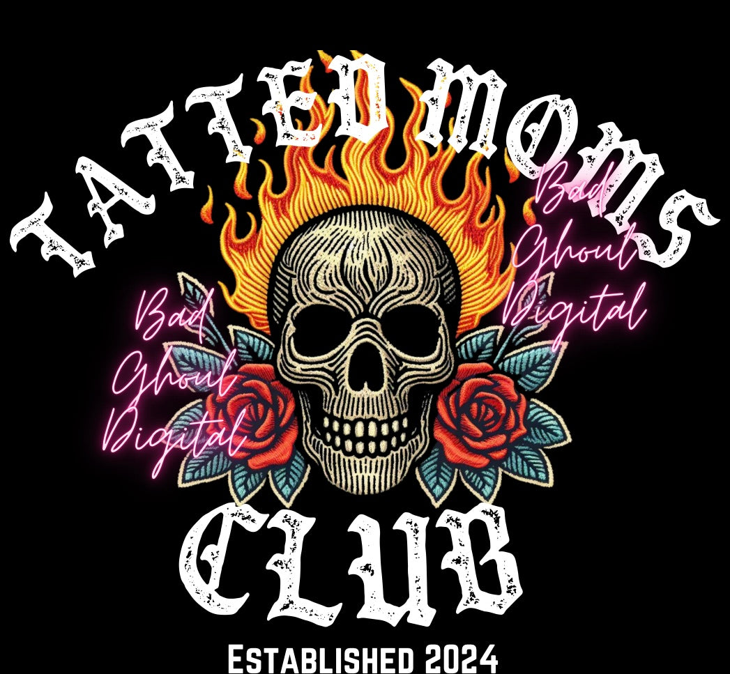 Tatted Moms Club PNG Download and Pocket 2 Files