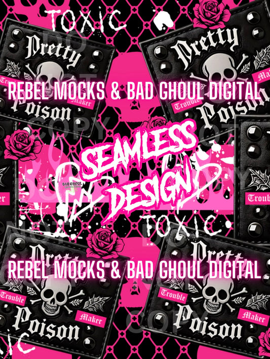 Pretty Poison Seamless PNG Download