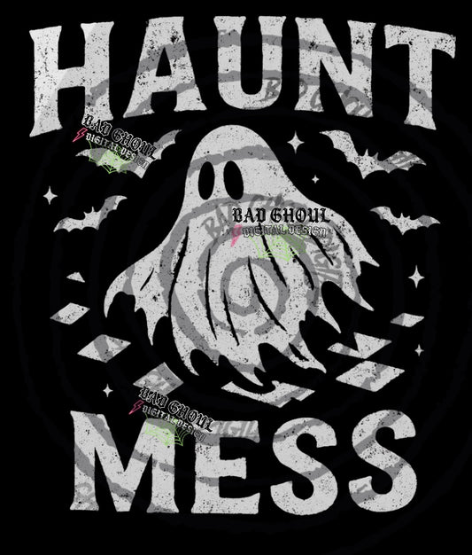 Haunt Mess PNG DOWNLOAD black Fab Only