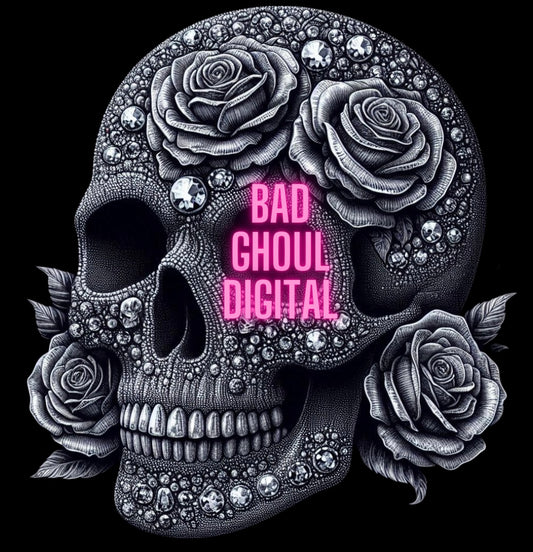 Faux Bling Skull PNG Download