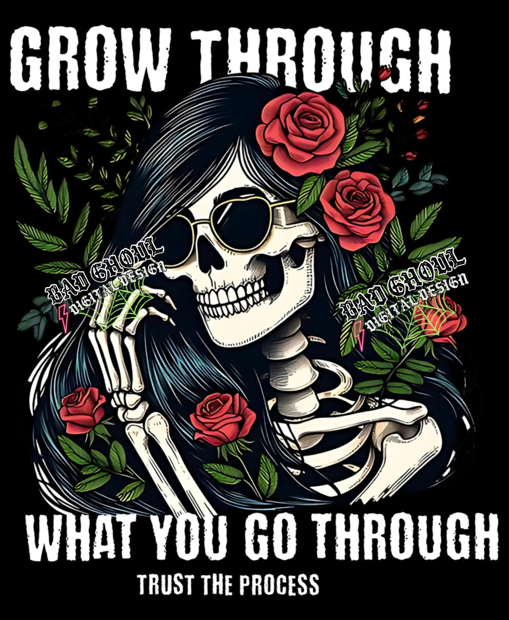 Grow Through What You go Through PNG Download