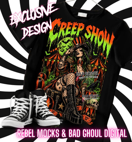EXCLUSIVE | Creep Show| PNG DOWNLOAD| Black Fabric