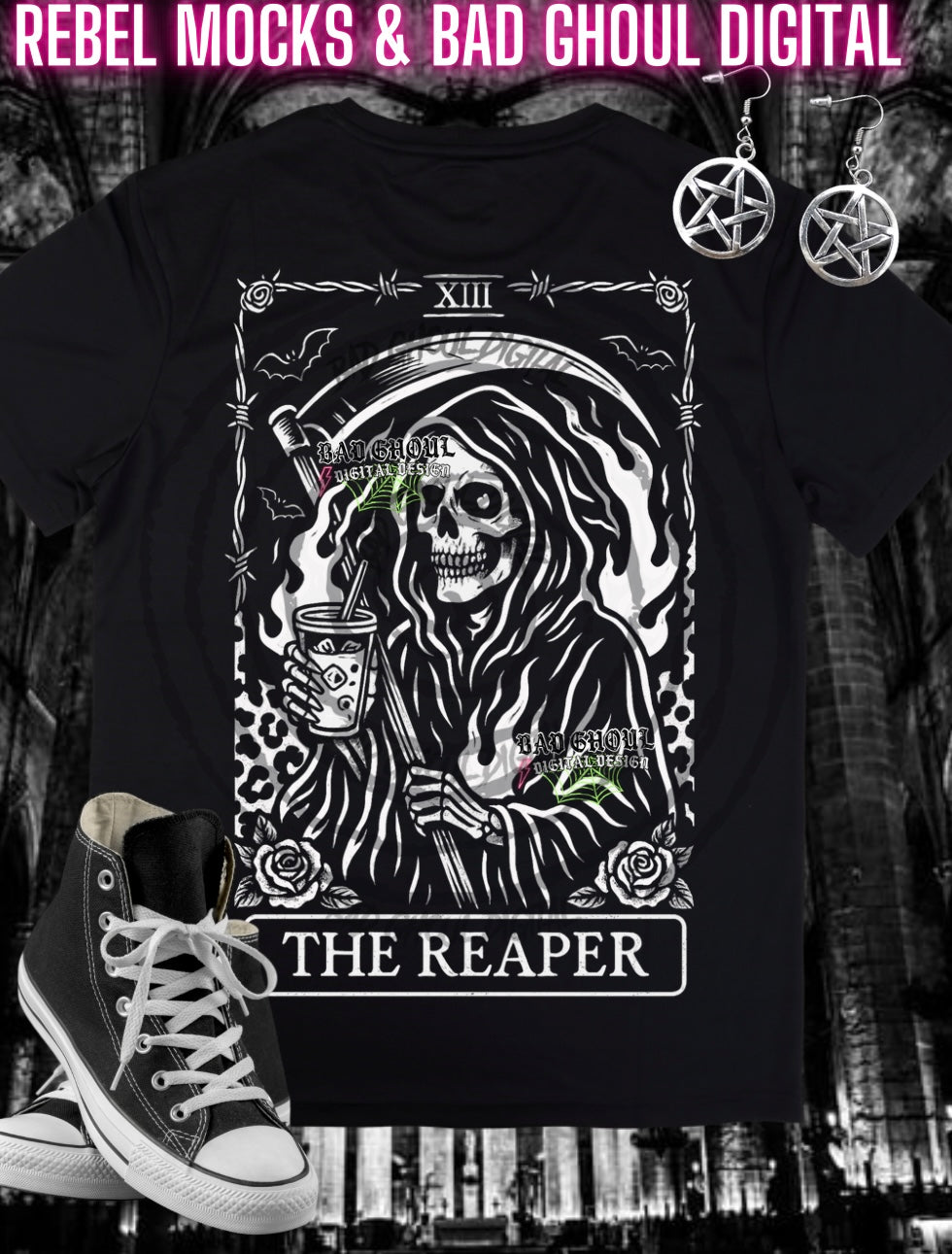 Tarot Bundle PNG DOWNLOAD black Fab Only