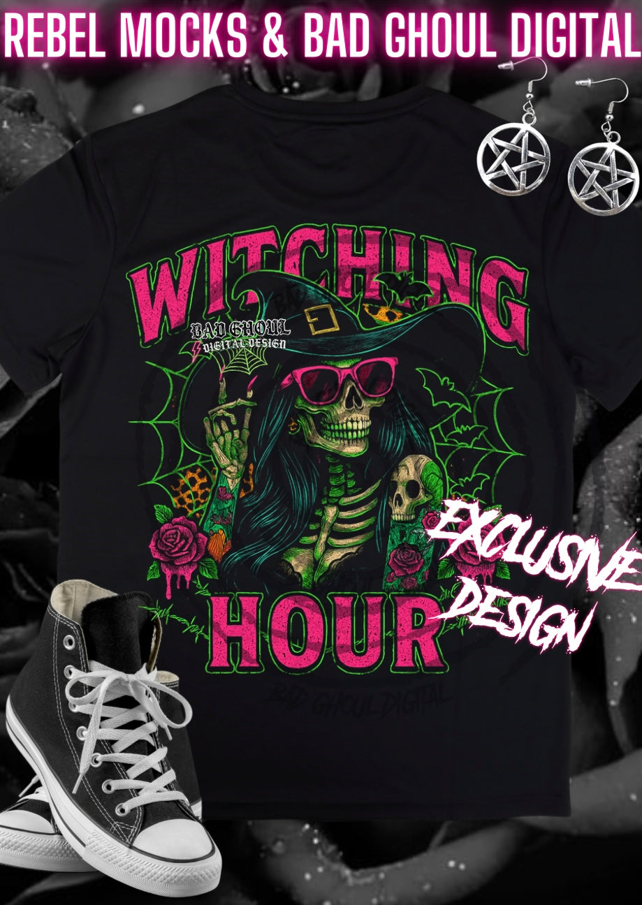 Exclusive Witching Hour  PNG DOWNLOAD Black Fabric ONLY