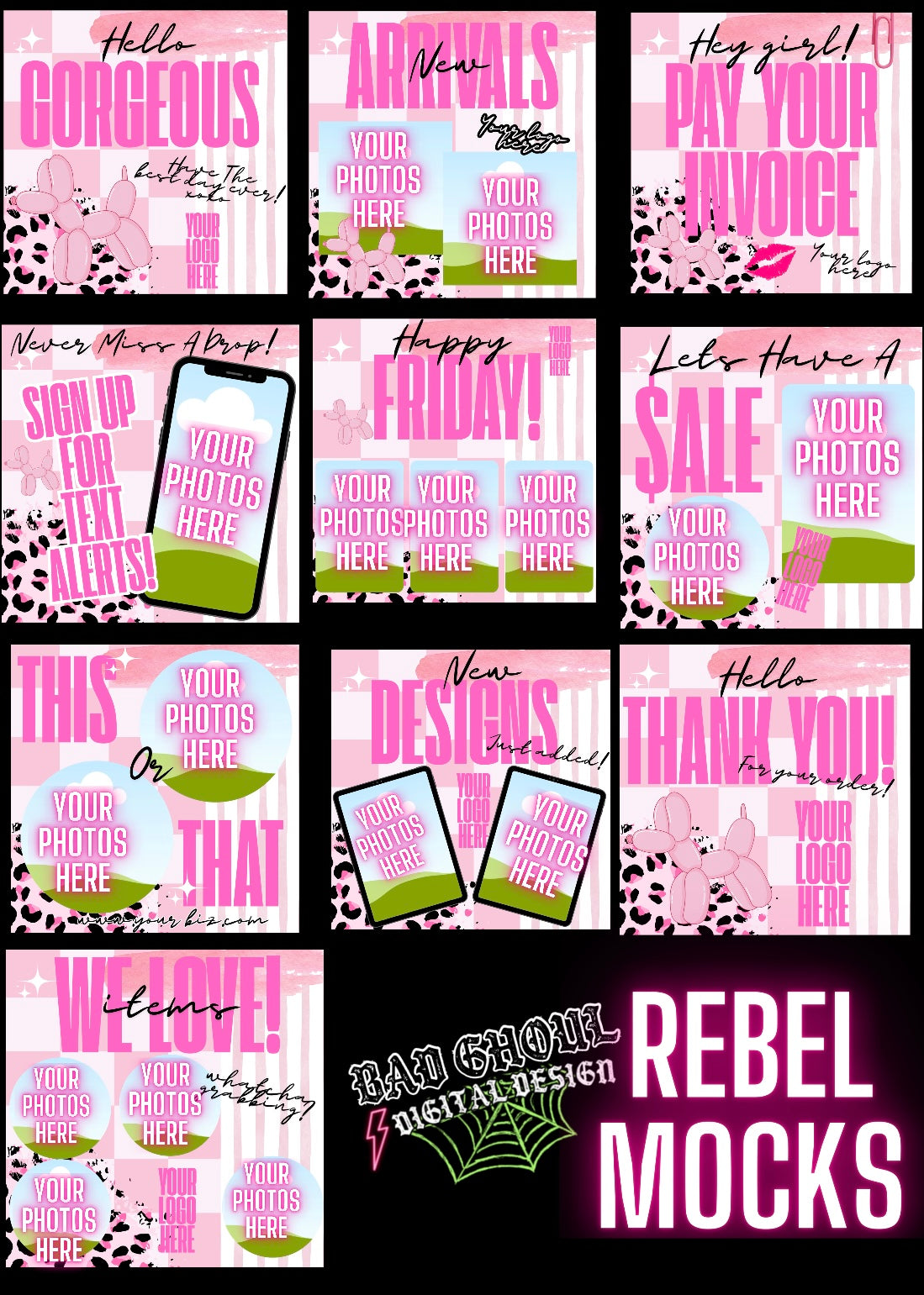 Girly pink Branding Set - semi exclusive - Limited to 4