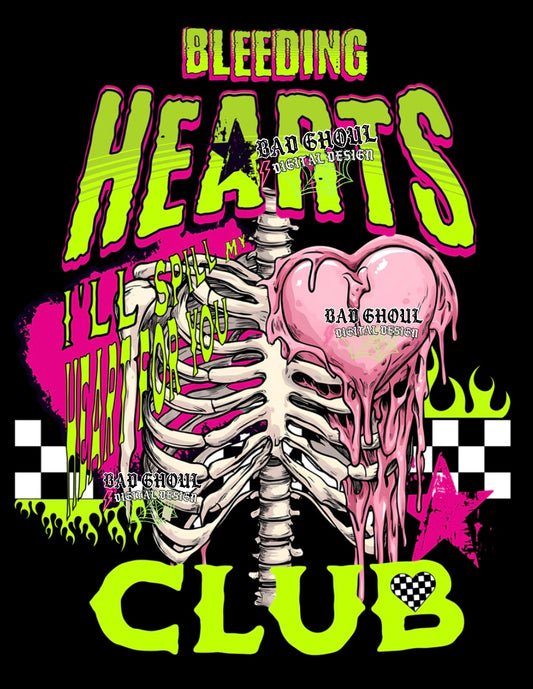 Exclusive bleeding hearts club PNG Download
