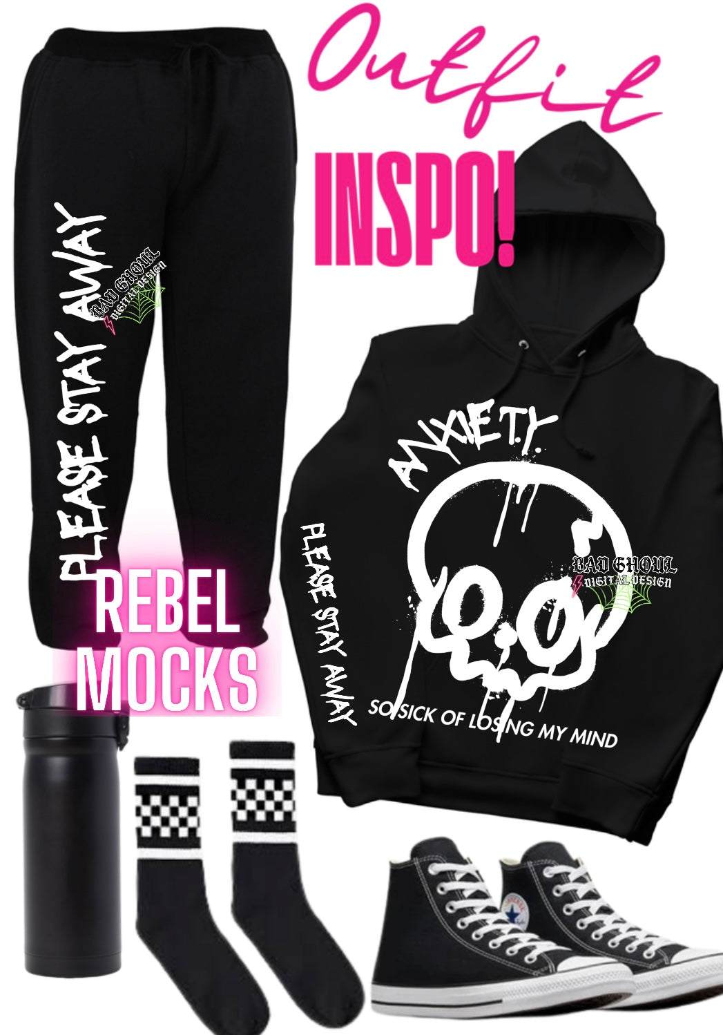 Anxiety & Please Stay Away PNG Download