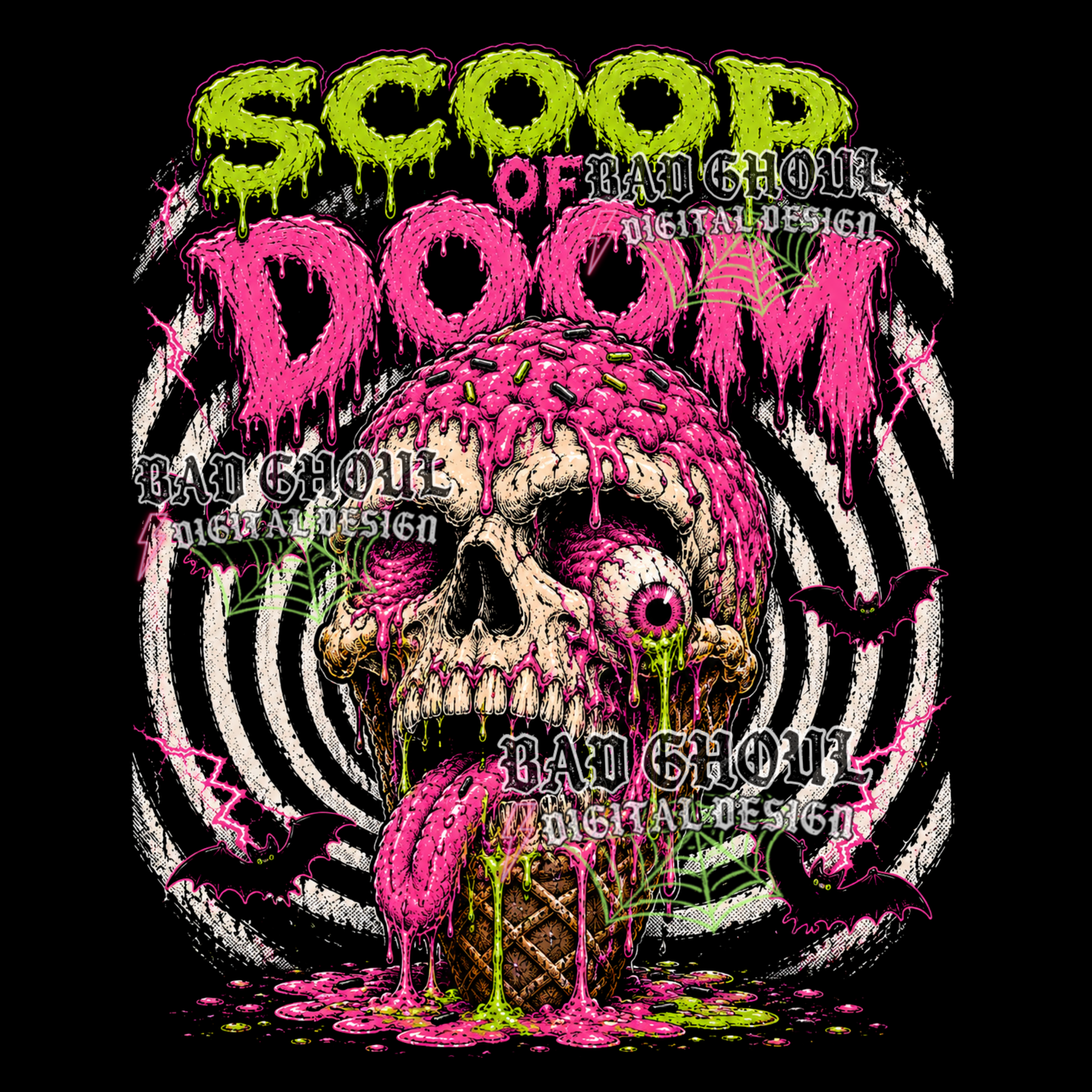 Scoop of doom | PNG DOWNLOAD| Black Fabric Only
