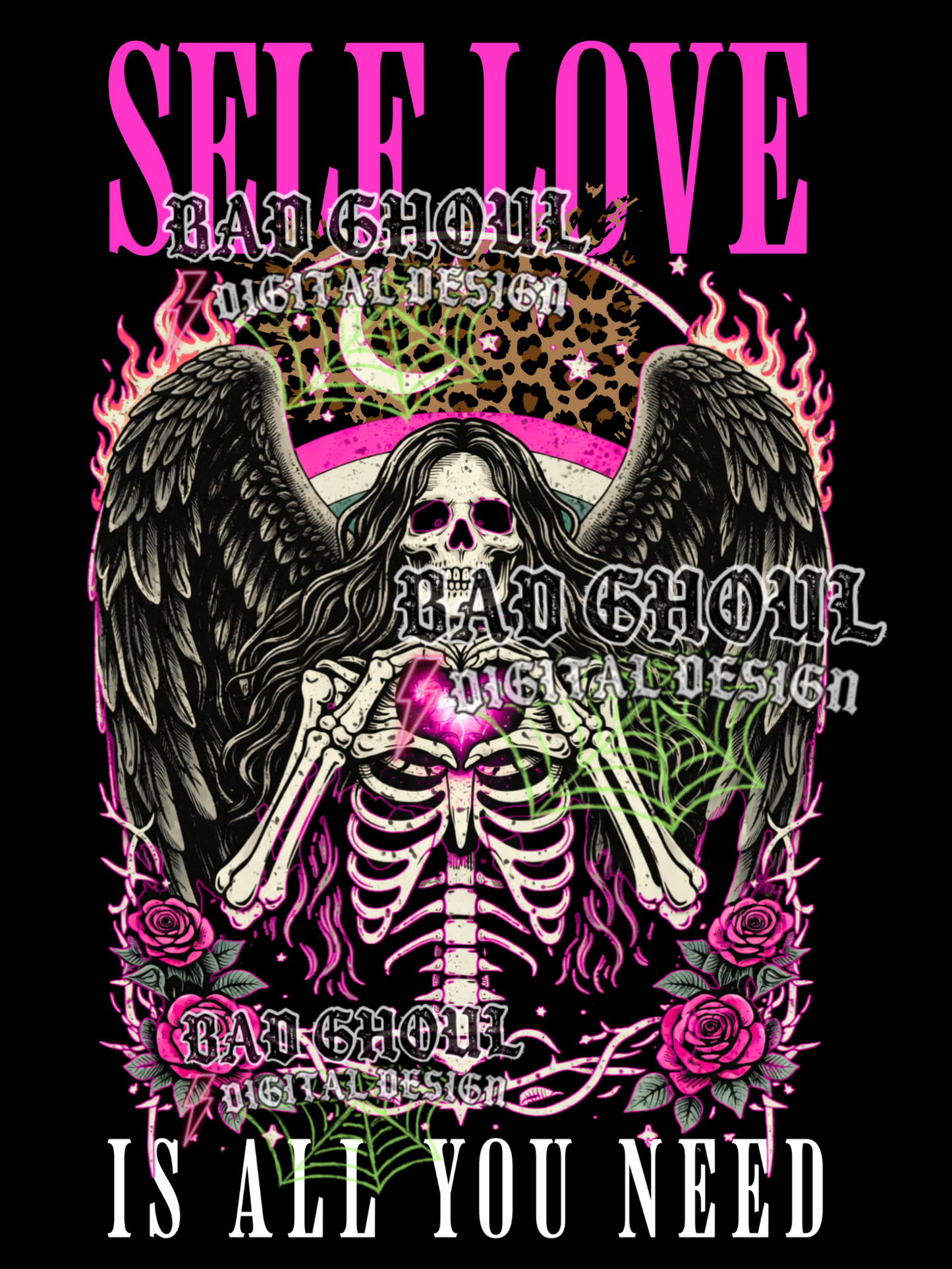 Self Love is all you need | PNG DOWNLOAD BLACK FAB ONLY