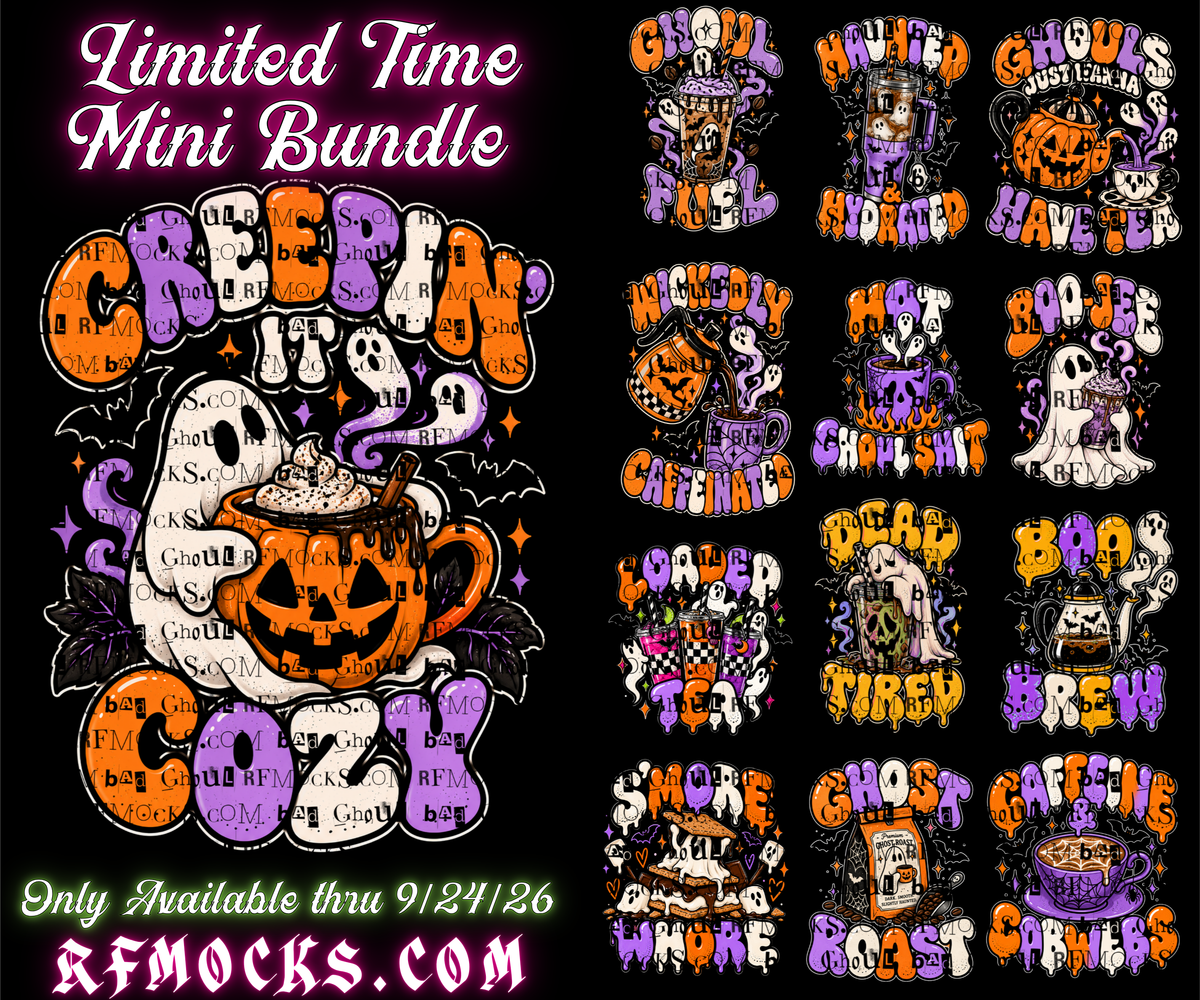 Halloween #5 | Limited Time Mini Bundle | PNG DOWNLOAD BLACK FAB ONLY