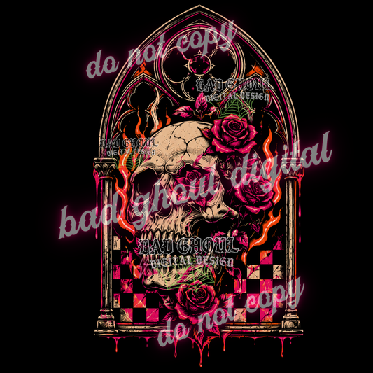 Cathedral + Skellie | PNG DOWNLOAD BLACK FAB ONLY