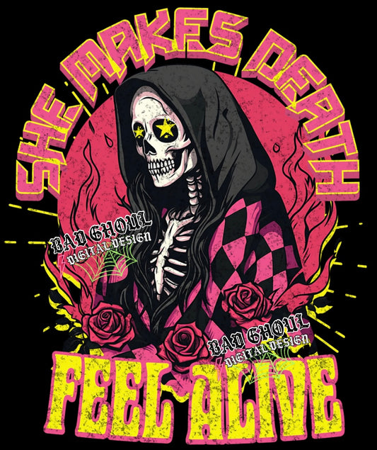 Exclusive She Makes Death Feel Alive  PNG Download