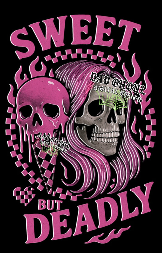 Sweet But deadly PNG Download Black Fabric Only