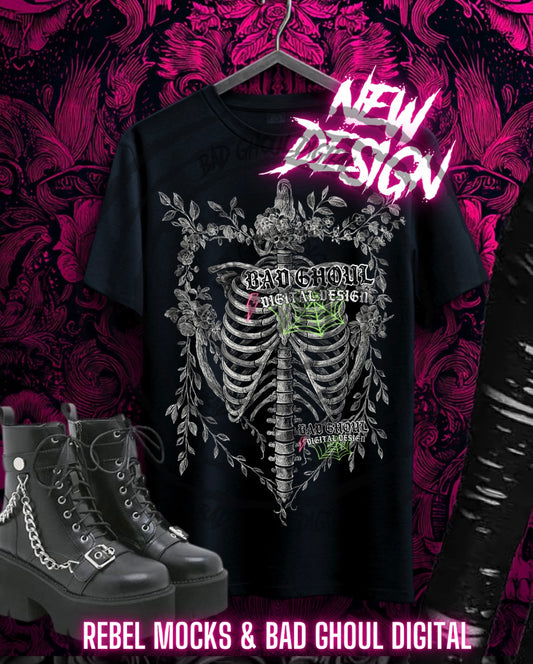 Botanical Rib and Sleeve PNG DOWNLOAD