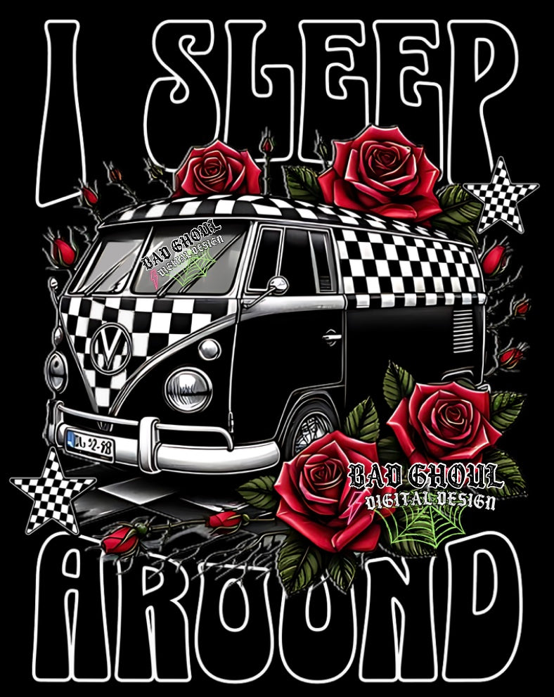 I Sleep Around Camper PNG Download