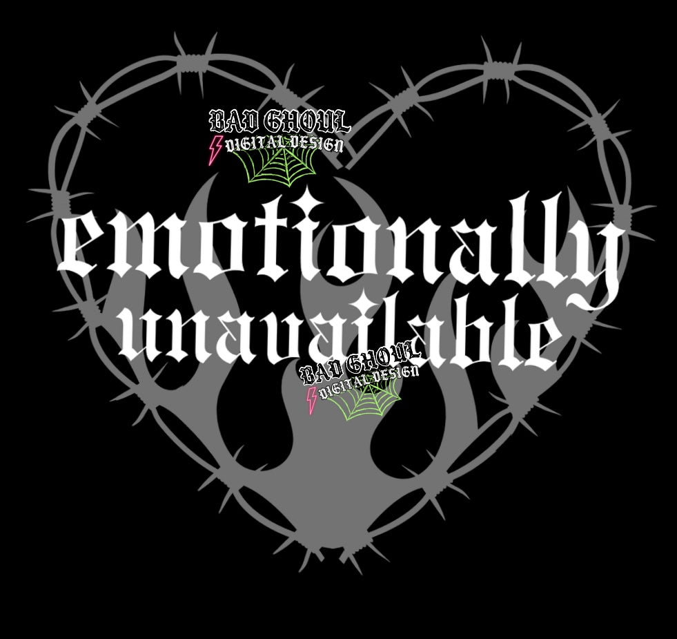 Emotionally unavailable PNG download