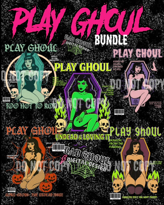 Magazine Ghouls Bundle PNG Download- best on black