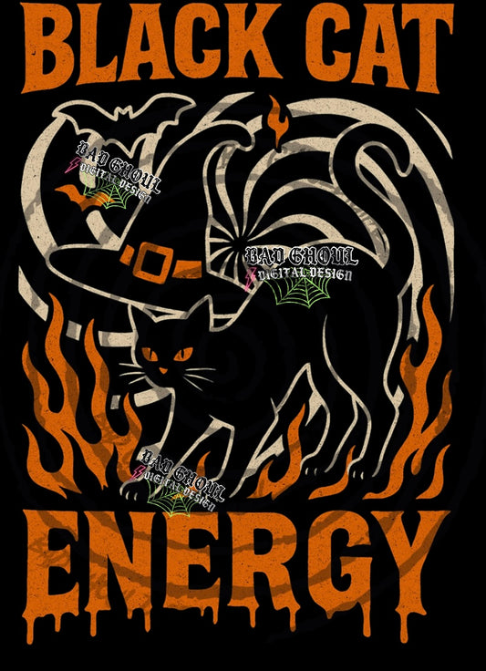 Black Cat Energy PNG DOWNLOAD Black Fab Only