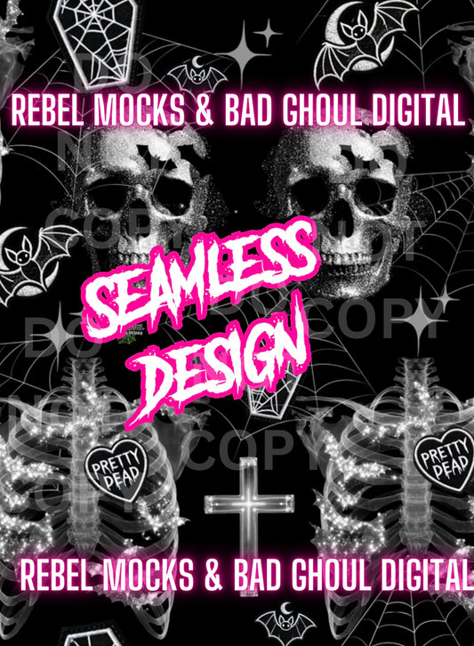 Pretty Dead- version 2-Seamless PNG Download