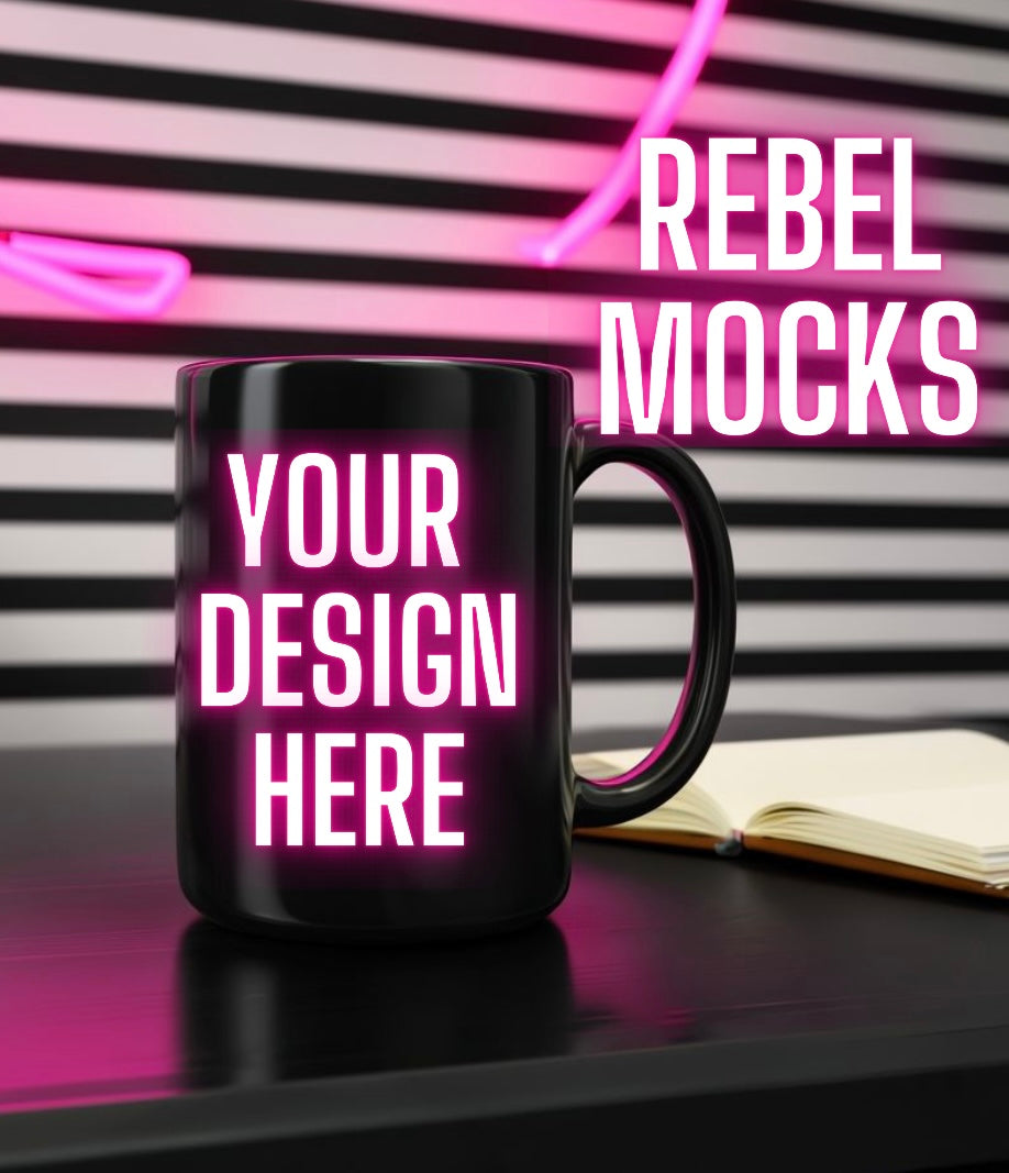 Black Mug Mock Up TRENDING