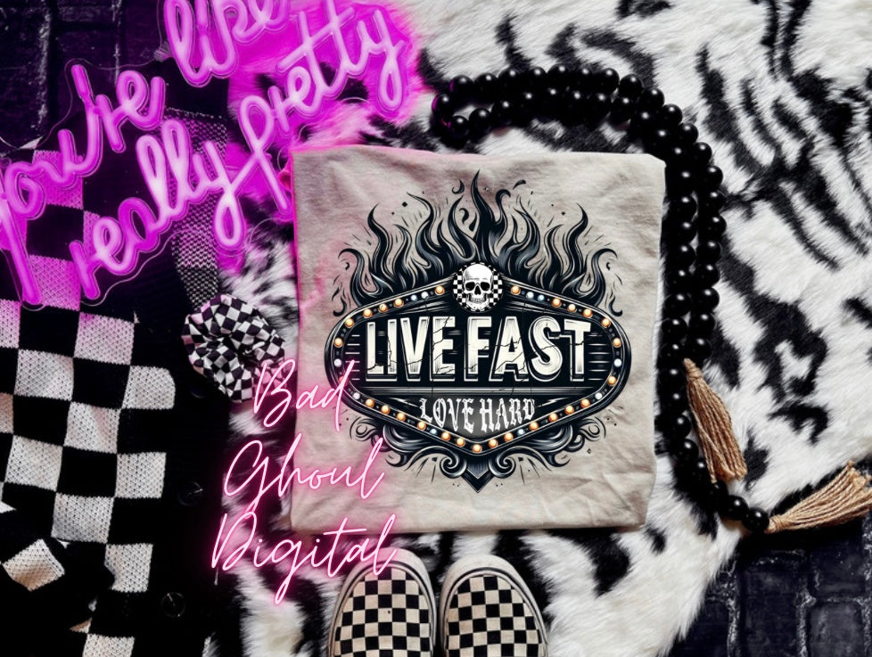 Live Fast Love Hard Download DTF & Sub Two Files