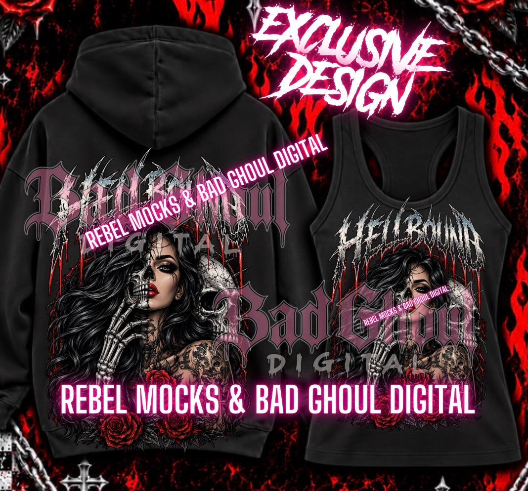 EXCLUSIVE | Hellbound| PNG DOWNLOAD | Black Fabric Only