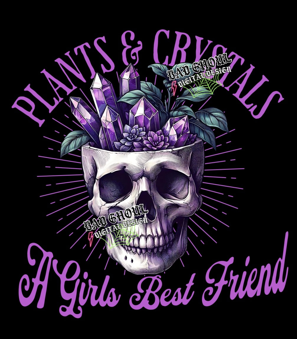 Plants and Crystals PNG Download