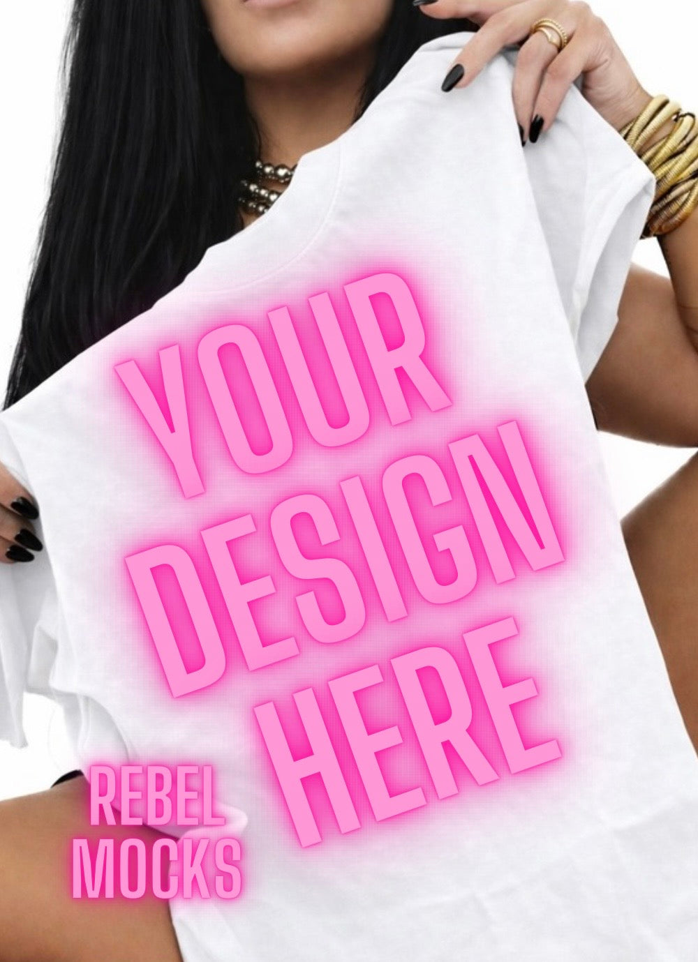 Comfort Colors White| Edgy Alternative Mock Up