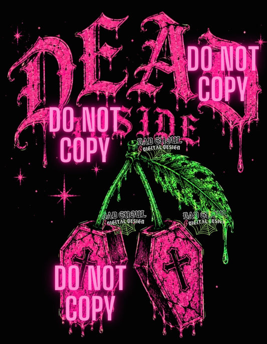 Dead Inside PNG DOWNLOAD| Black Fabric
