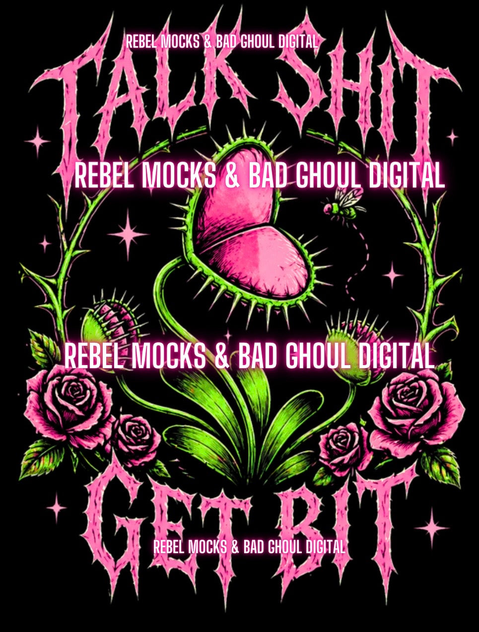 Talk Shit| Black Fabric |PNG DOWNLOAD