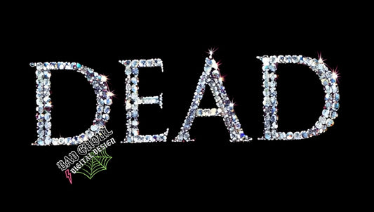Chunky faux bling glitter DEAD PNG Download