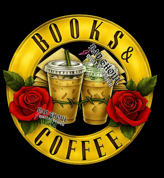 Books & Coffee PNG Download